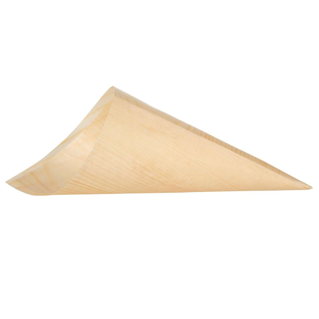 Fiesta Compostable Wooden Canape Cones 75mm (100 Pack)