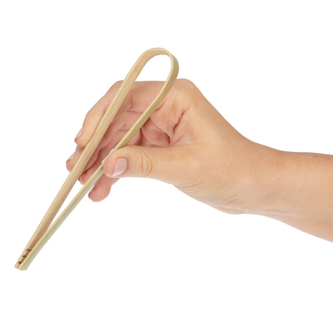 Fiesta Compostable Mini Bamboo Tongs (50 Pack)