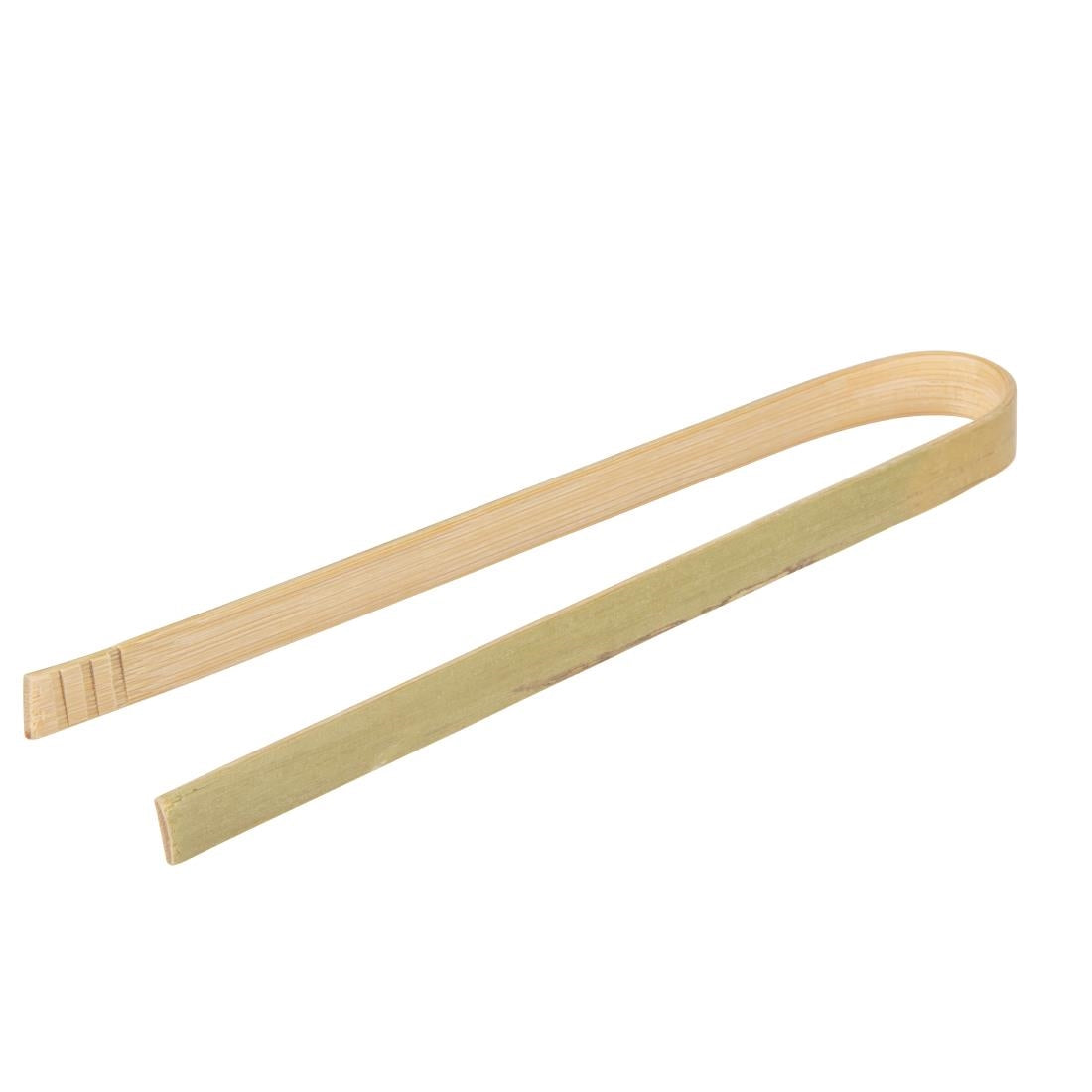 Fiesta Compostable Mini Bamboo Tongs (50 Pack)