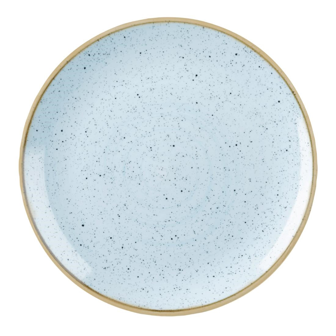 Churchill Stonecast Round Coupe Plates Duck Egg Blue 165mm (12 Pack)