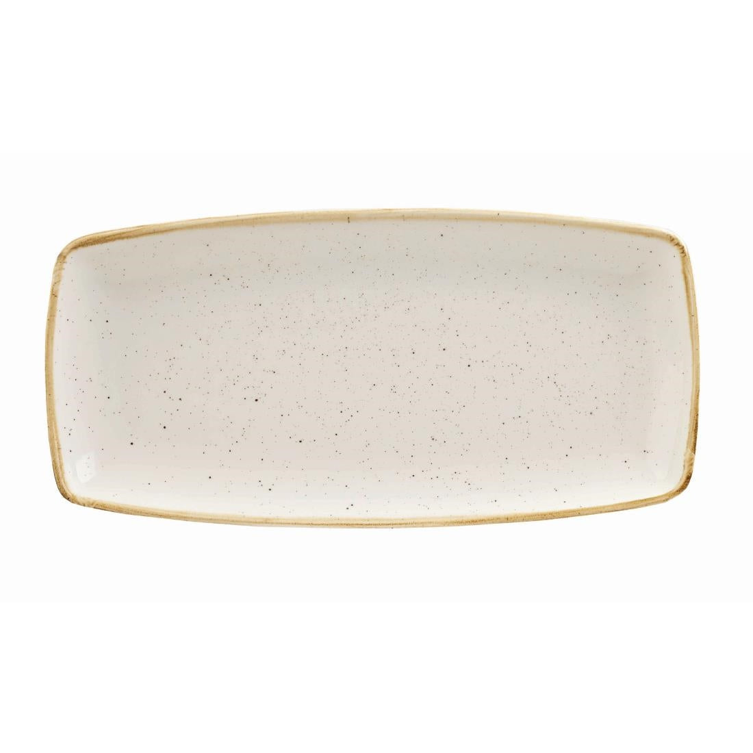 Churchill Stonecast Rectangular Plates Barley White 295 x 150mm
