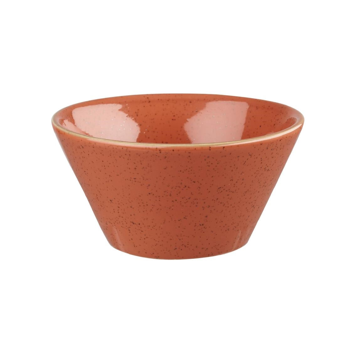 Churchill Stonecast X Squared Sauce Dishes Spiced Orange 3oz (12 Pack)