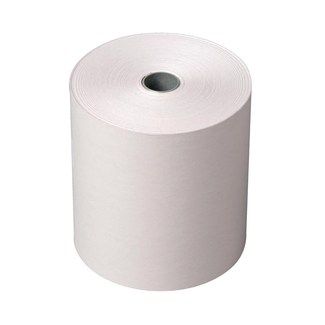 Olympia Non-Thermal 2ply White and Pink Till Roll 76 x 71mm (20 Pack)