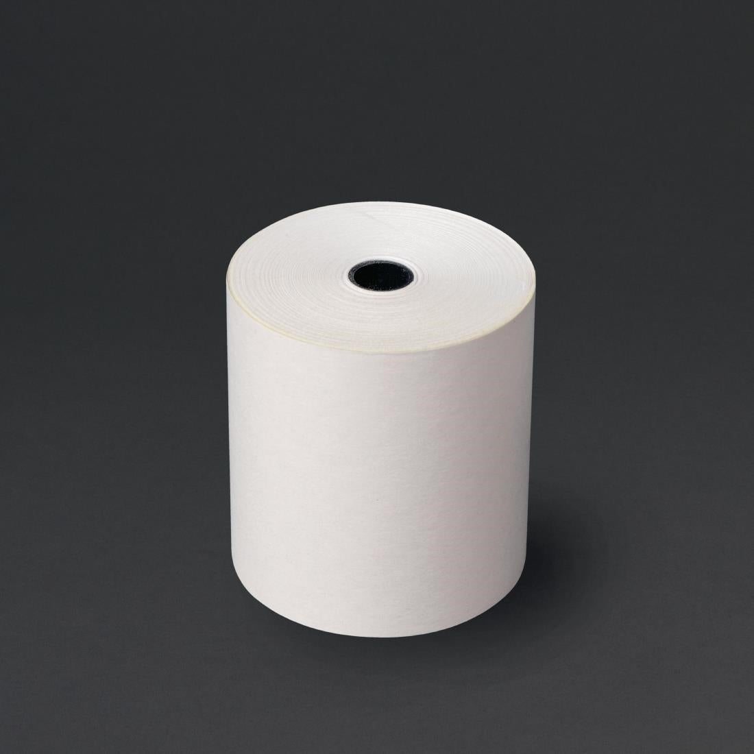 Olympia Non-Thermal 2ply White and Yellow Till Roll 76 x 70mm (20 Pack)
