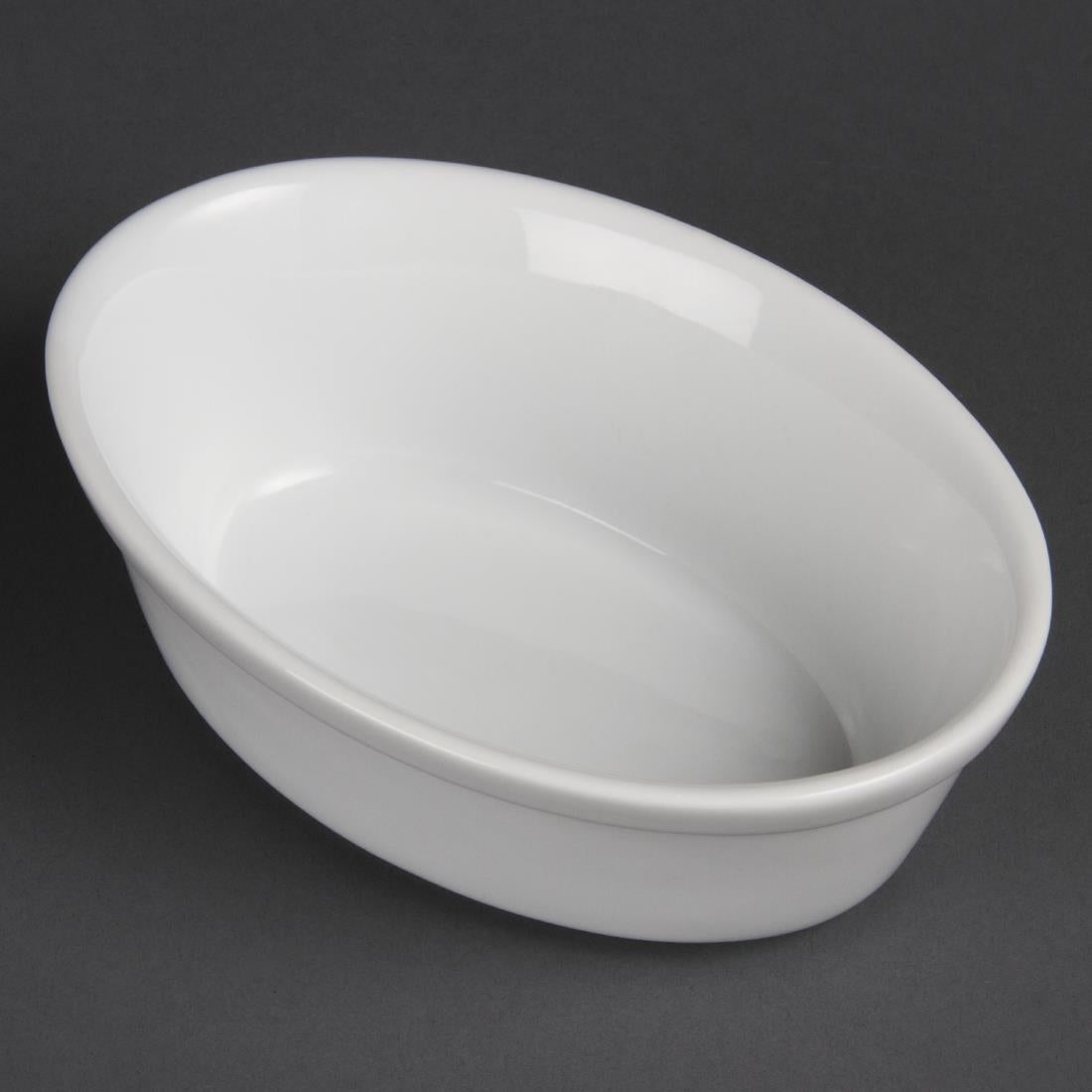 Olympia Whiteware Oval Pie Bowls 161mm (6 Pack)