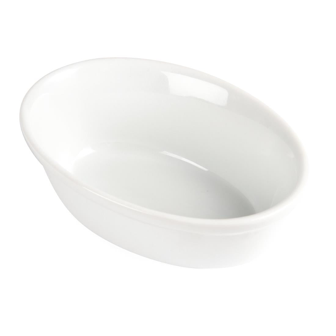 Olympia Whiteware Oval Pie Bowls 161mm (6 Pack)