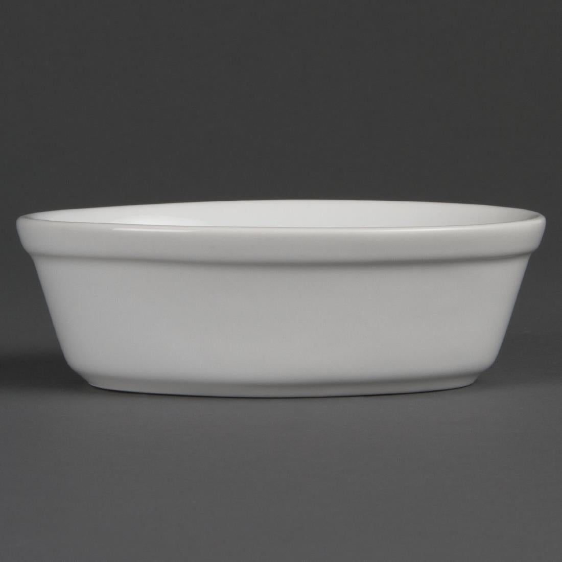 Olympia Whiteware Oval Pie Bowls 161mm (6 Pack)