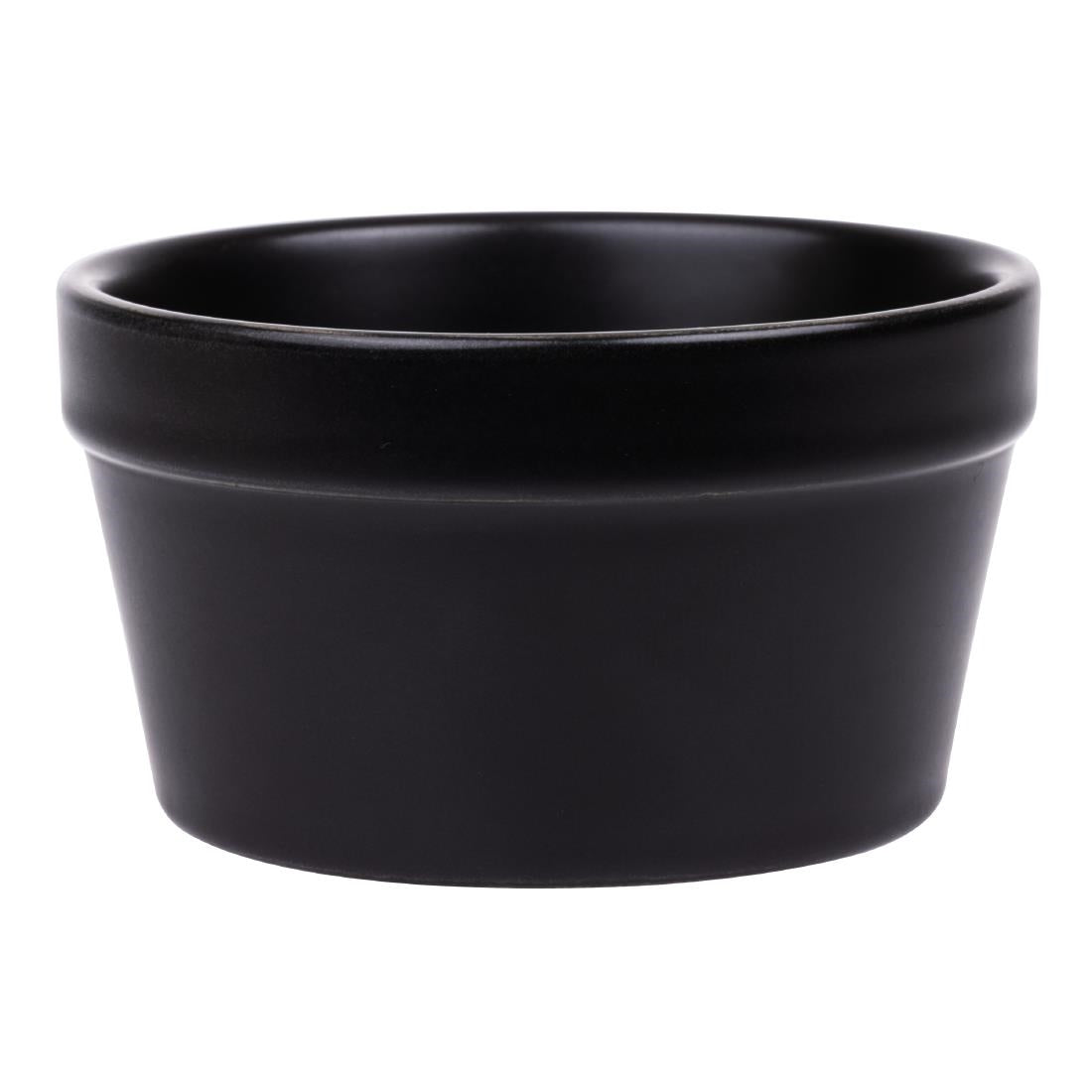 Olympia Mediterranean Ramekins Black 95mm (6 Pack)