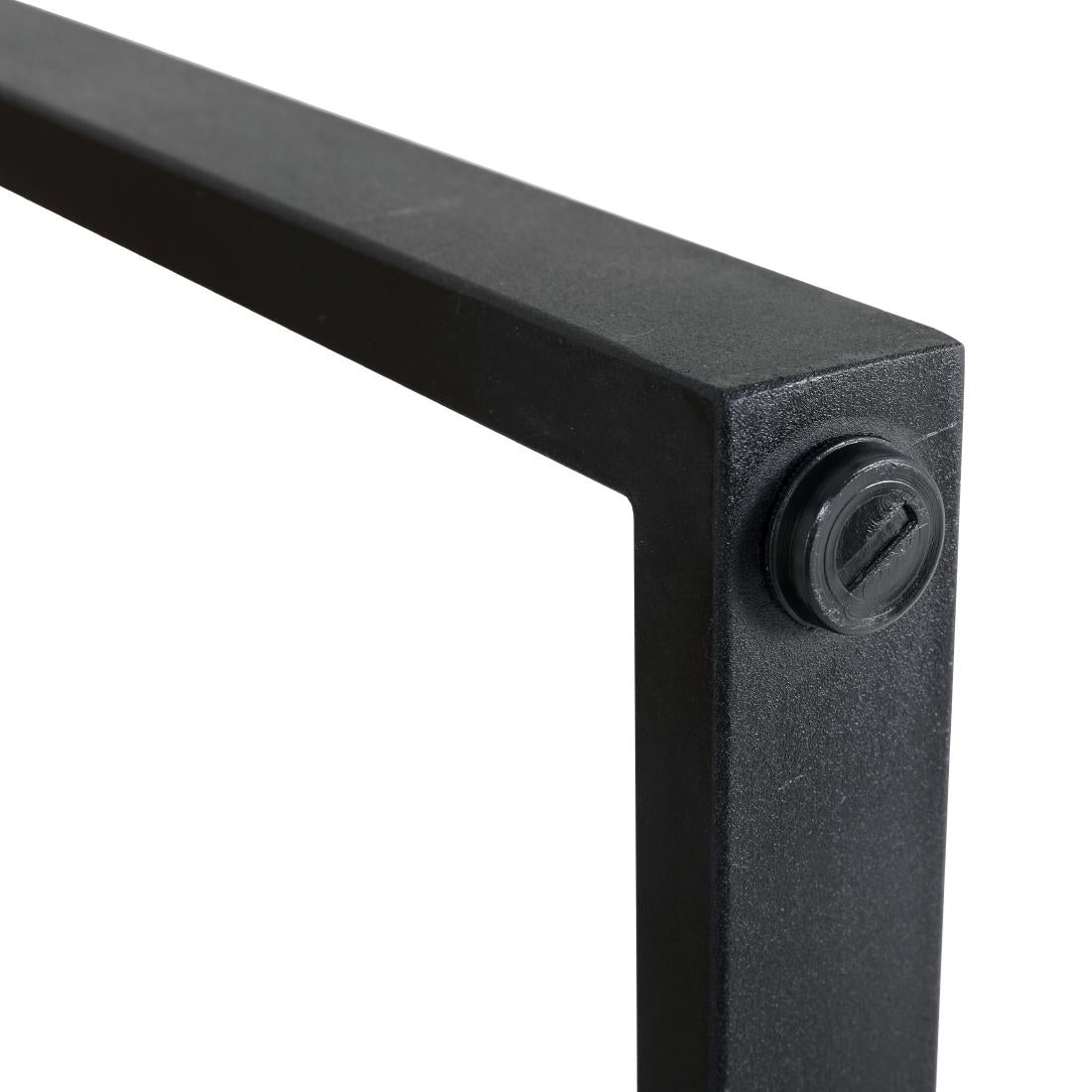 Bolero Steel and Acacia Industrial Bar Table 1800x900mm