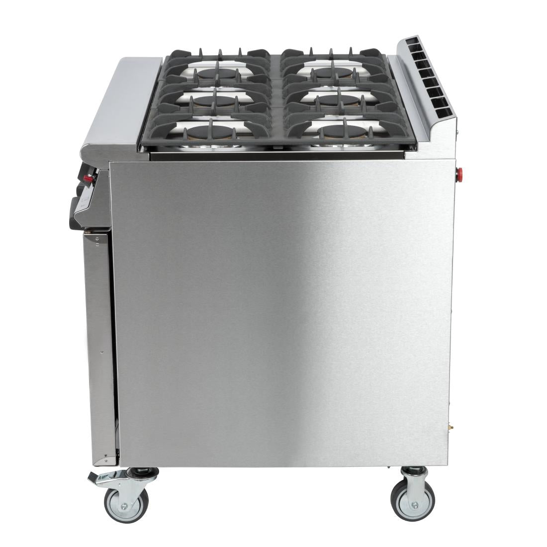 Falcon 6 Burner Dominator Plus Oven Range G3101 Natural Gas with Castors