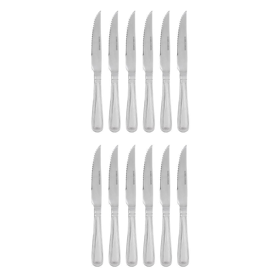 Olympia Bead Steak Knives (12 Pack)
