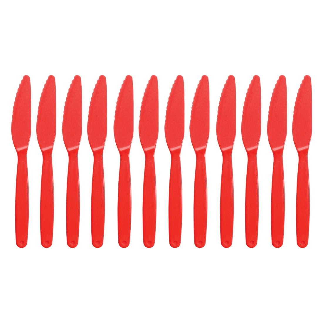 Olympia Kristallon Polypropylene Knives Red (12 Pack)
