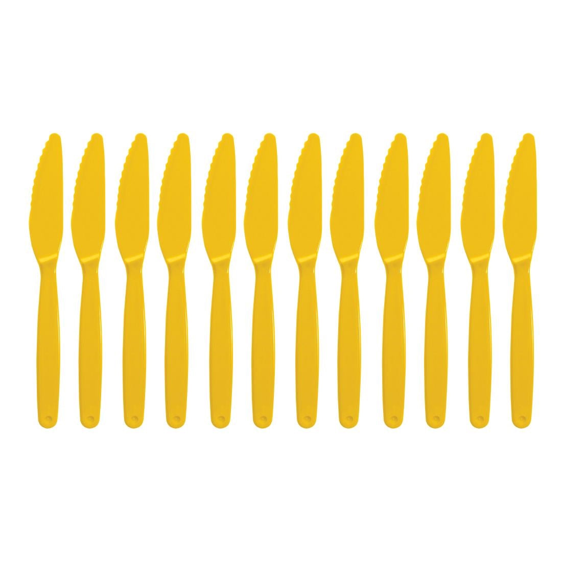 Olympia Kristallon Polypropylene Knife Yellow (12 Pack)