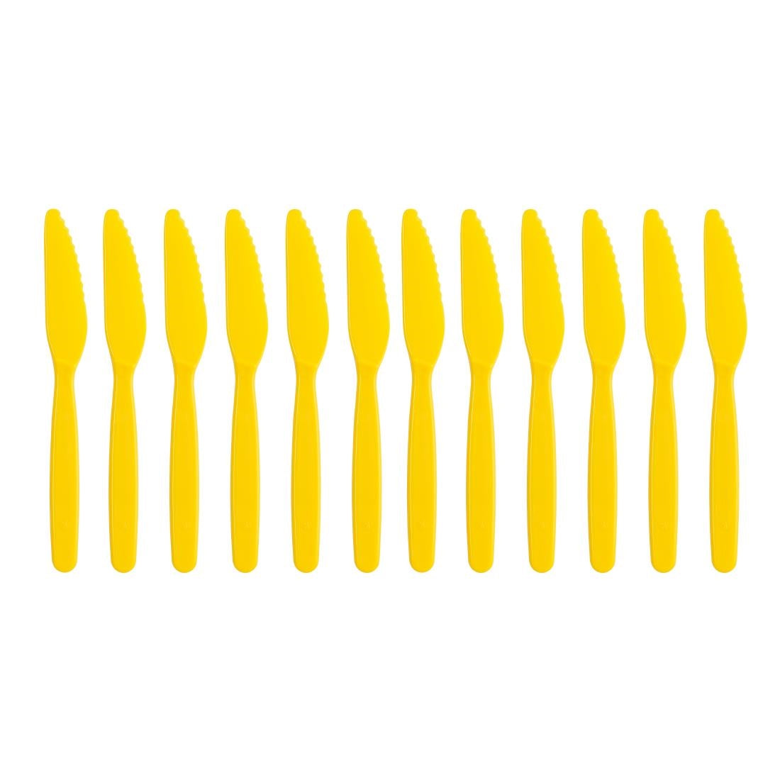 Olympia Kristallon Polypropylene Knife Yellow (12 Pack)