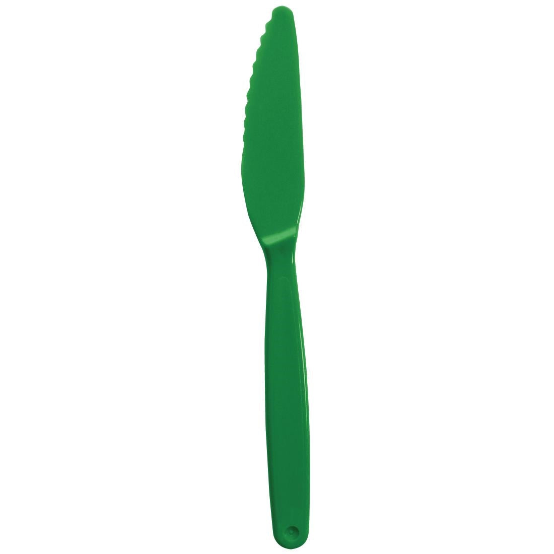 Olympia Kristallon Polypropylene Knife Green (12 Pack)