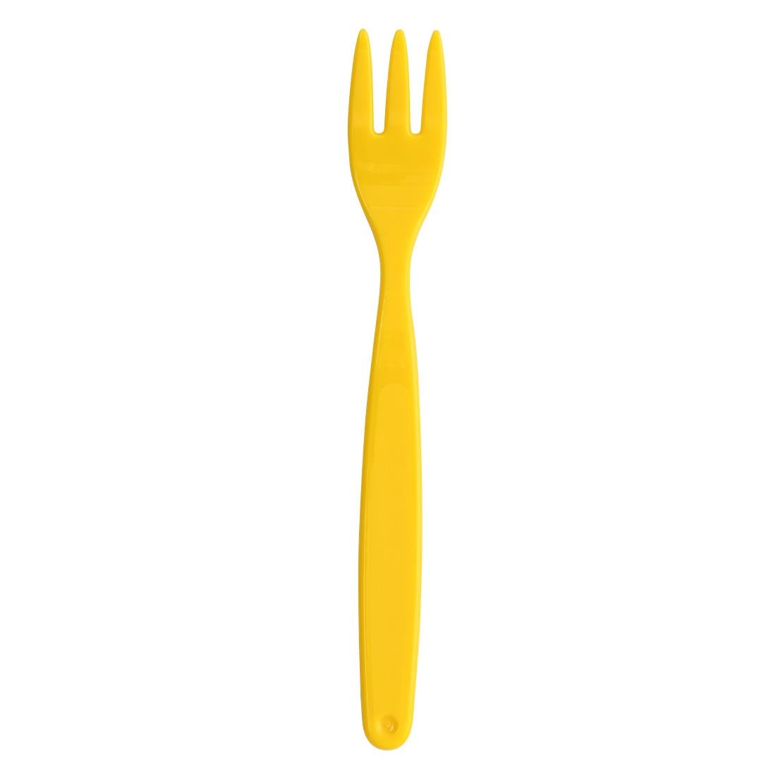 Olympia Kristallon Polypropylene Forks Yellow (12 Pack)