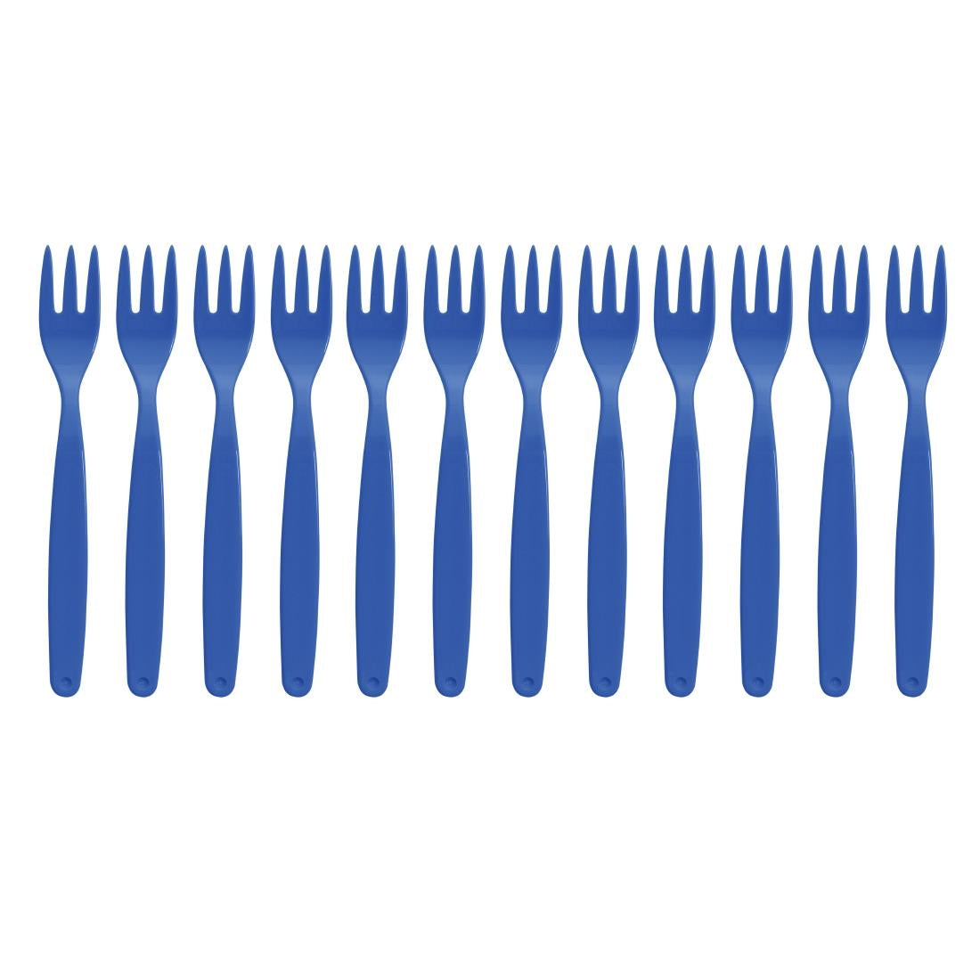 Olympia Kristallon Polypropylene Forks Blue (12 Pack)