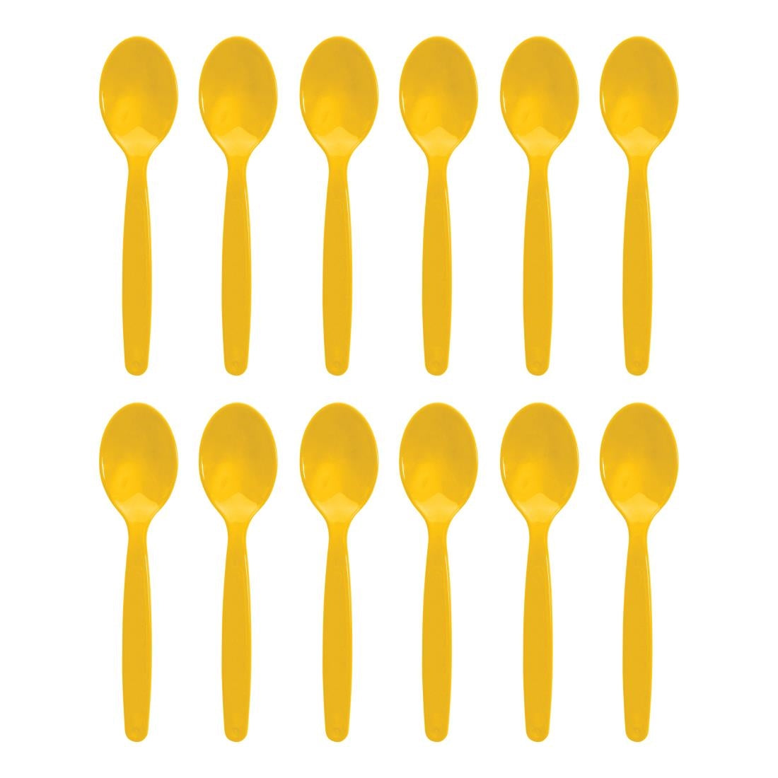 Olympia Kristallon Polypropylene Spoons Yellow (12 Pack)