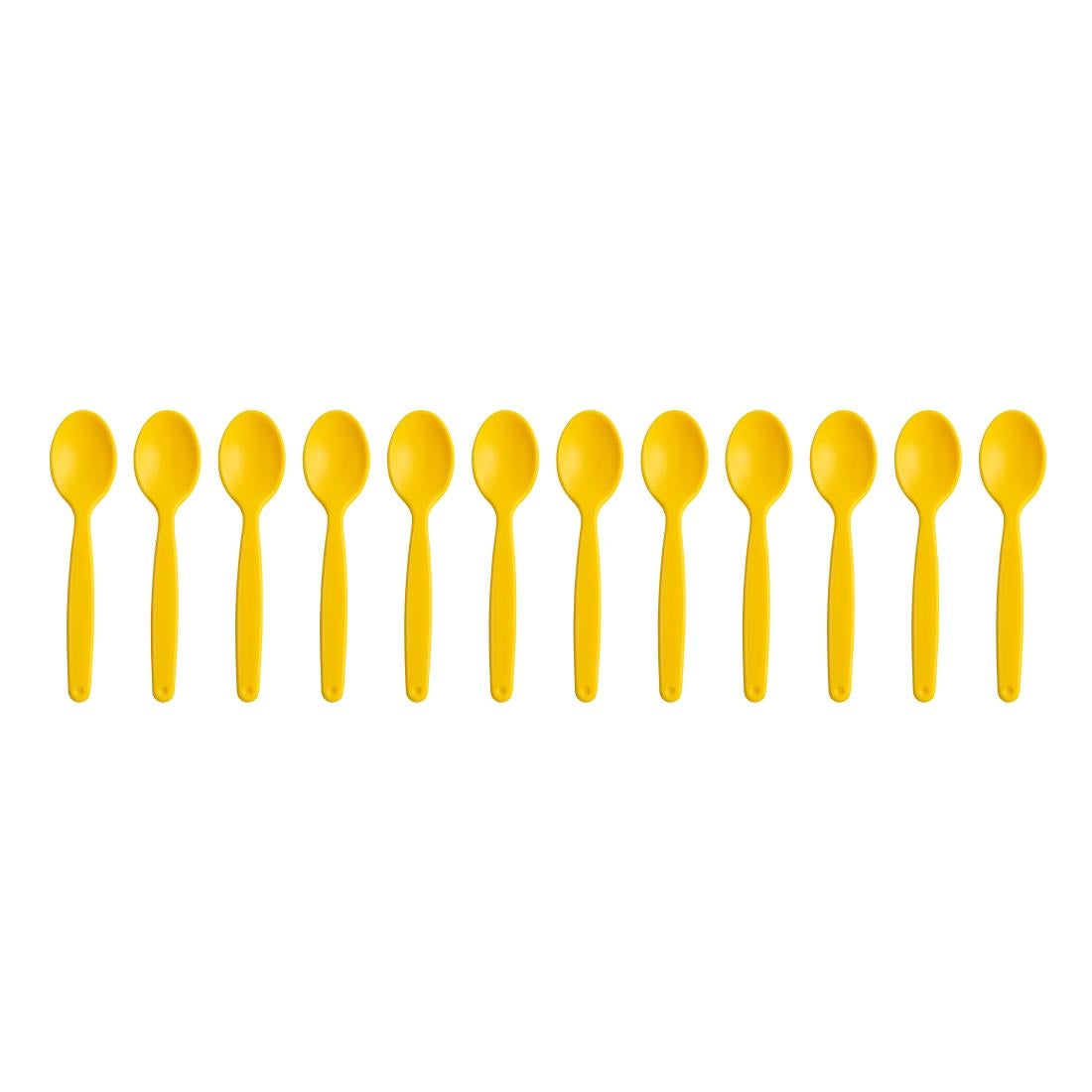 Olympia Kristallon Polypropylene Spoons Yellow (12 Pack)