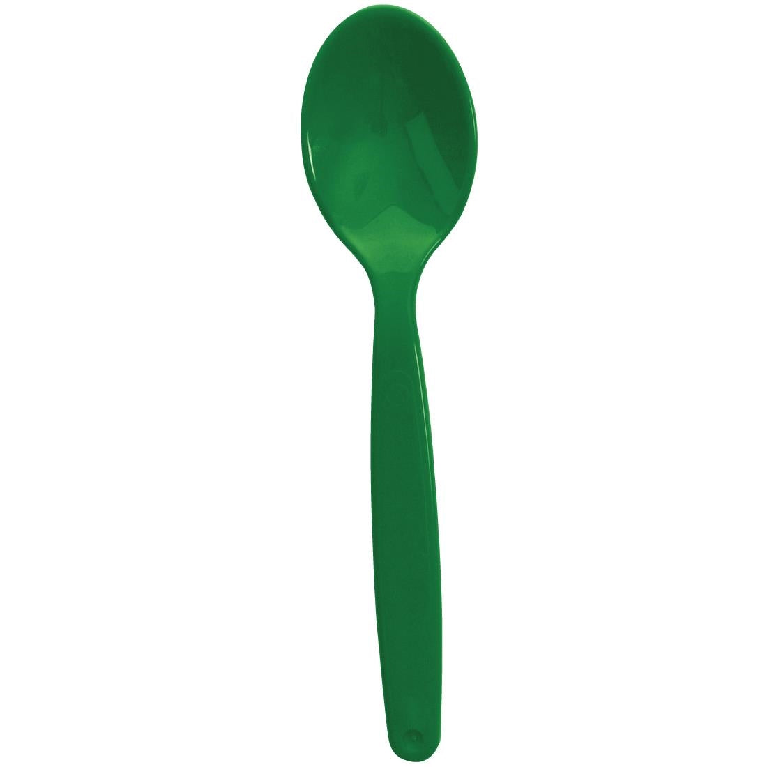 Olympia Kristallon Polypropylene Spoons Green (12 Pack)