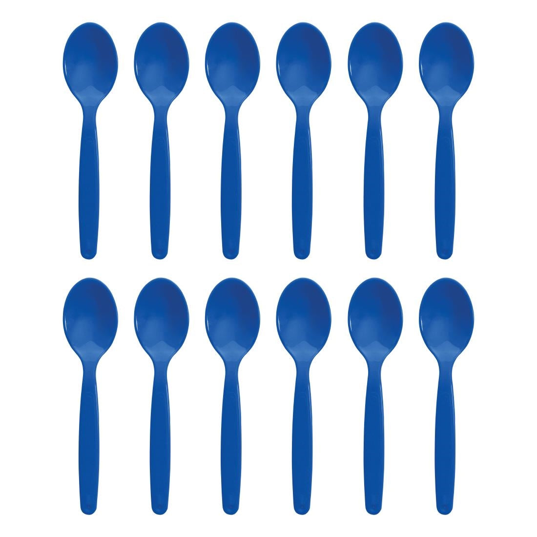 Olympia Kristallon Polypropylene Spoons Blue (12 Pack)