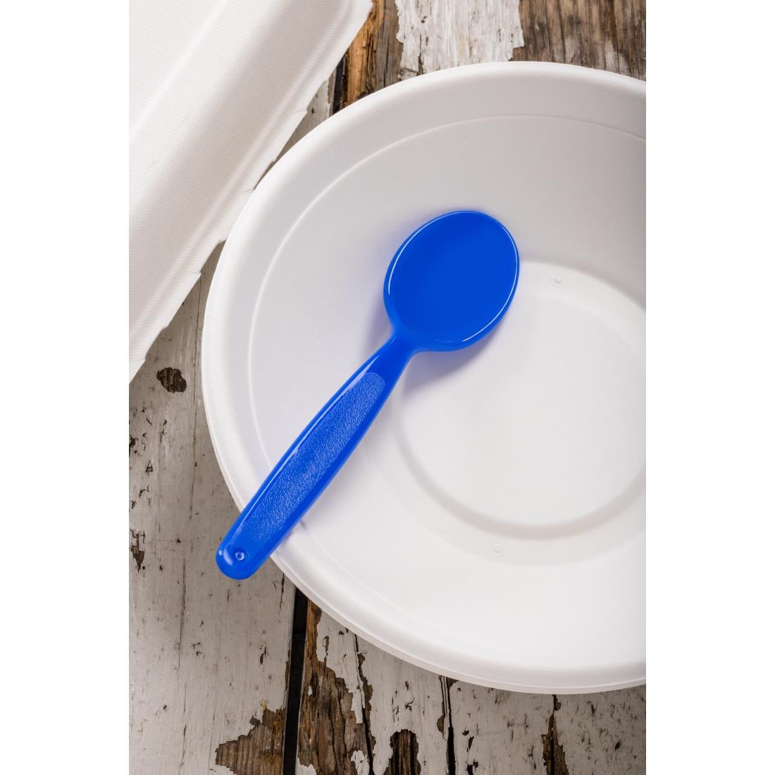 Olympia Kristallon Polypropylene Spoons Blue (12 Pack)