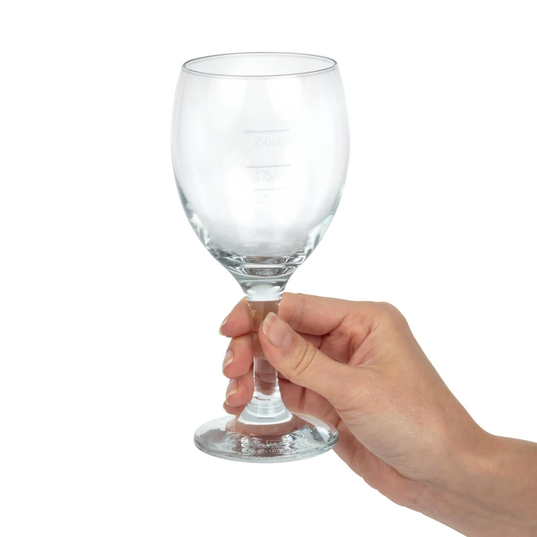 Utopia Imperial Wine Glasses 340ml CE Marked at 125ml 175ml and 250ml (12 Pack)