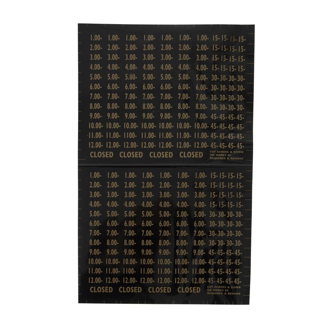 Beaumont Opening Time Sign