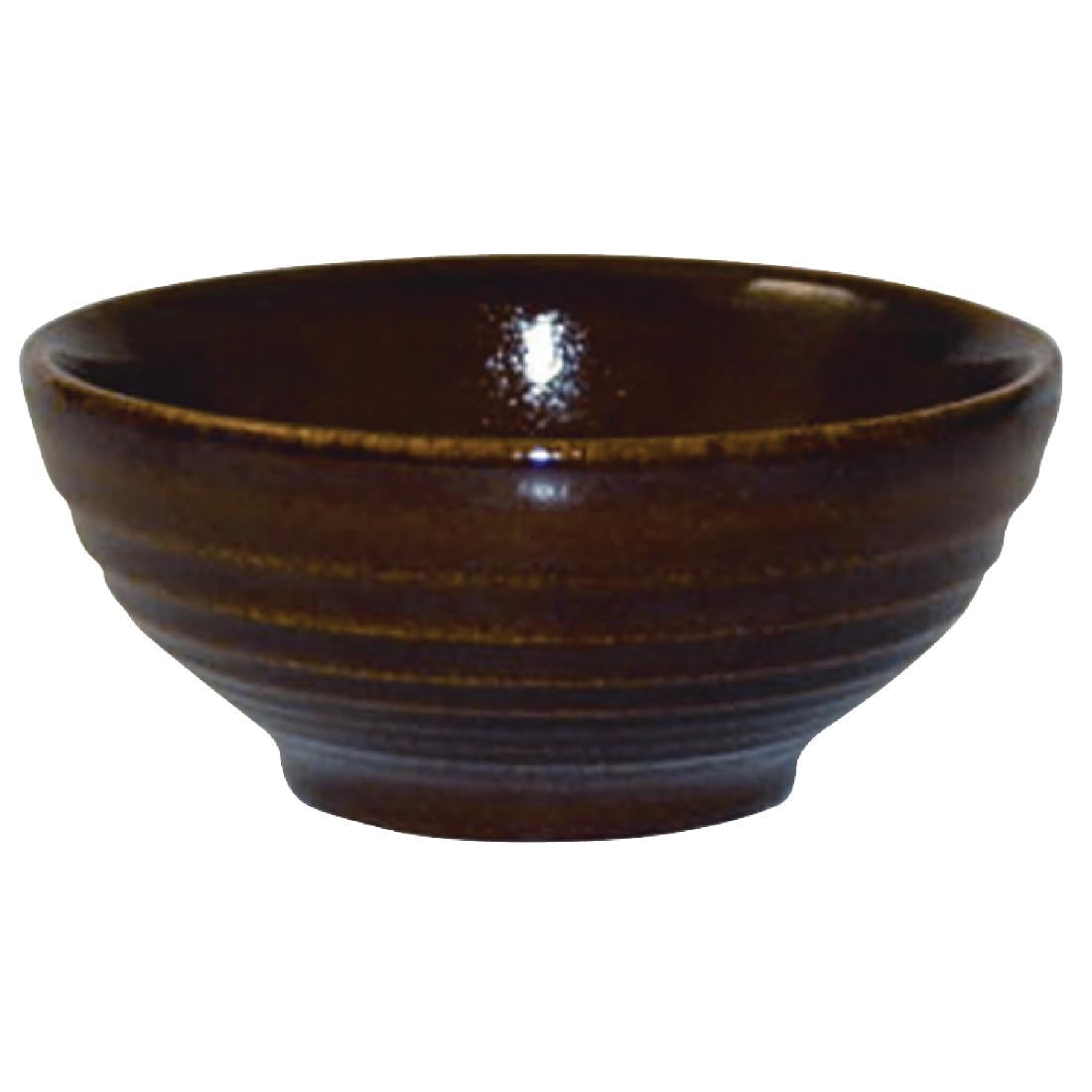 Churchill Bit on the Side Brown Ripple Snack Bowls 102mm (12 Pack)