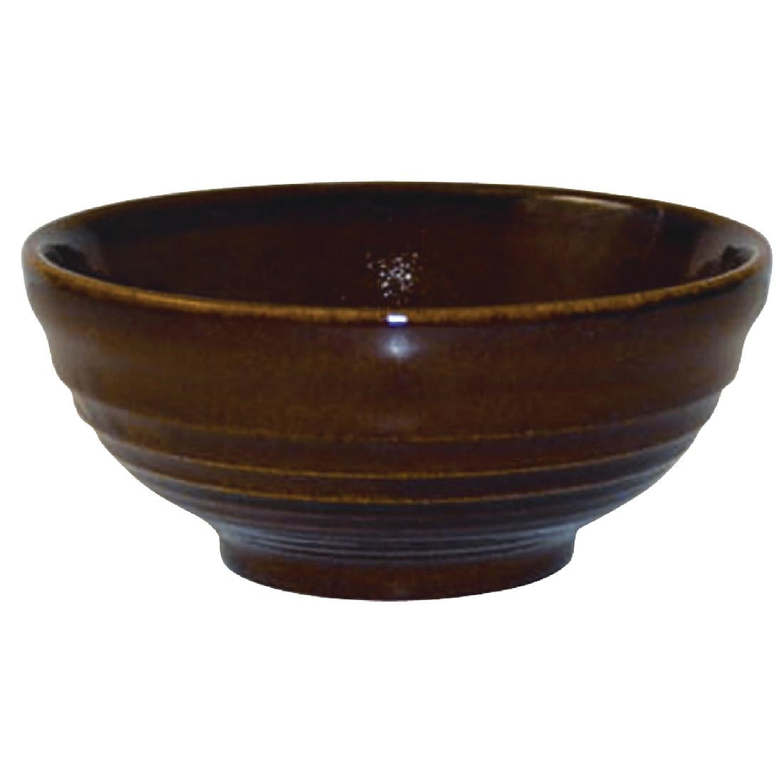 Churchill Bit on the Side Brown Ripple Snack Bowls 120mm (12 Pack)