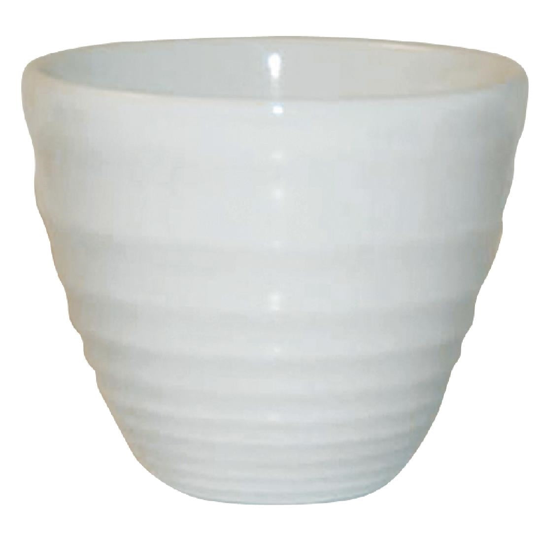 Churchill Bit on the Side White Ripple Chip Mugs 284ml (12 Pack)