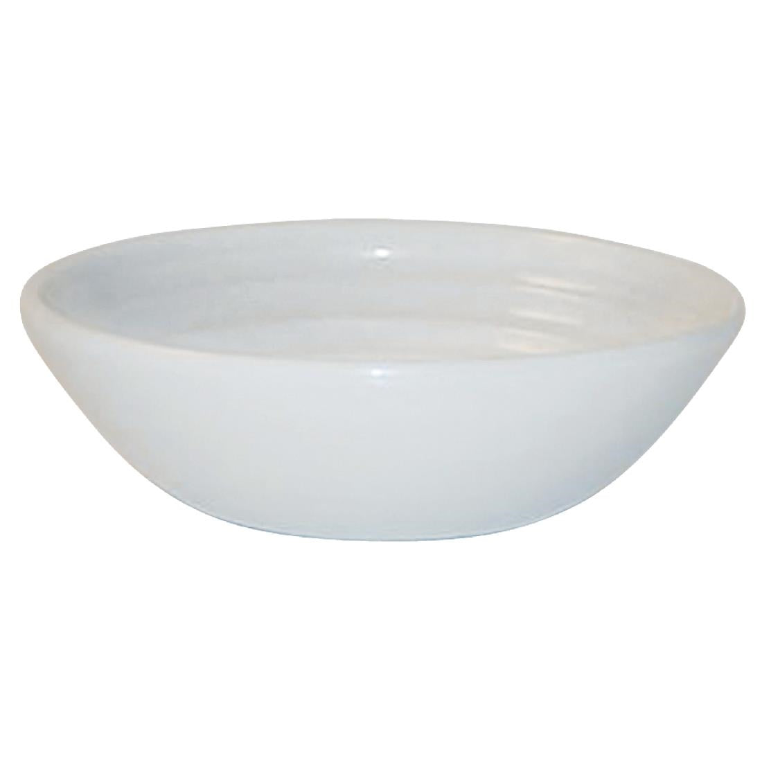 Churchill Bit on the Side White Ripple Dip Dishes 113mm (12 Pack)
