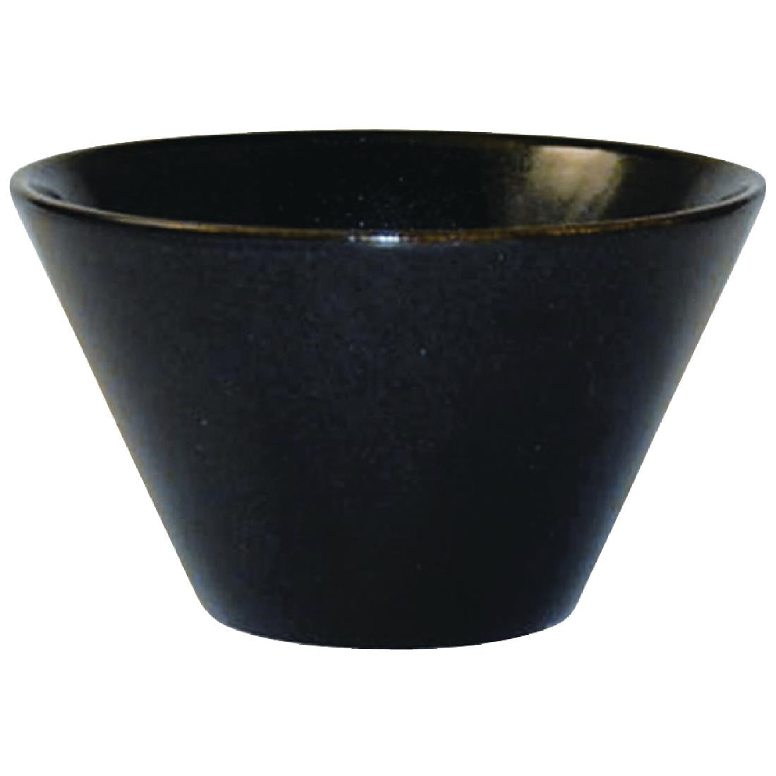 Churchill Bit on the Side Black Zest Bowls 129mm (6 Pack)