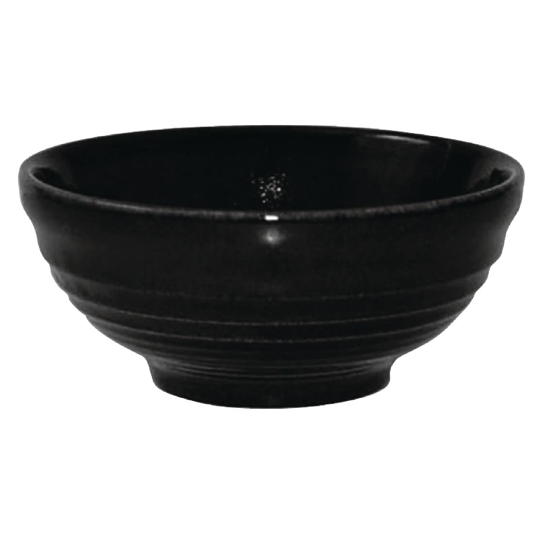 Churchill Bit on the Side Black Ripple Snack Bowls 120mm (12 Pack)