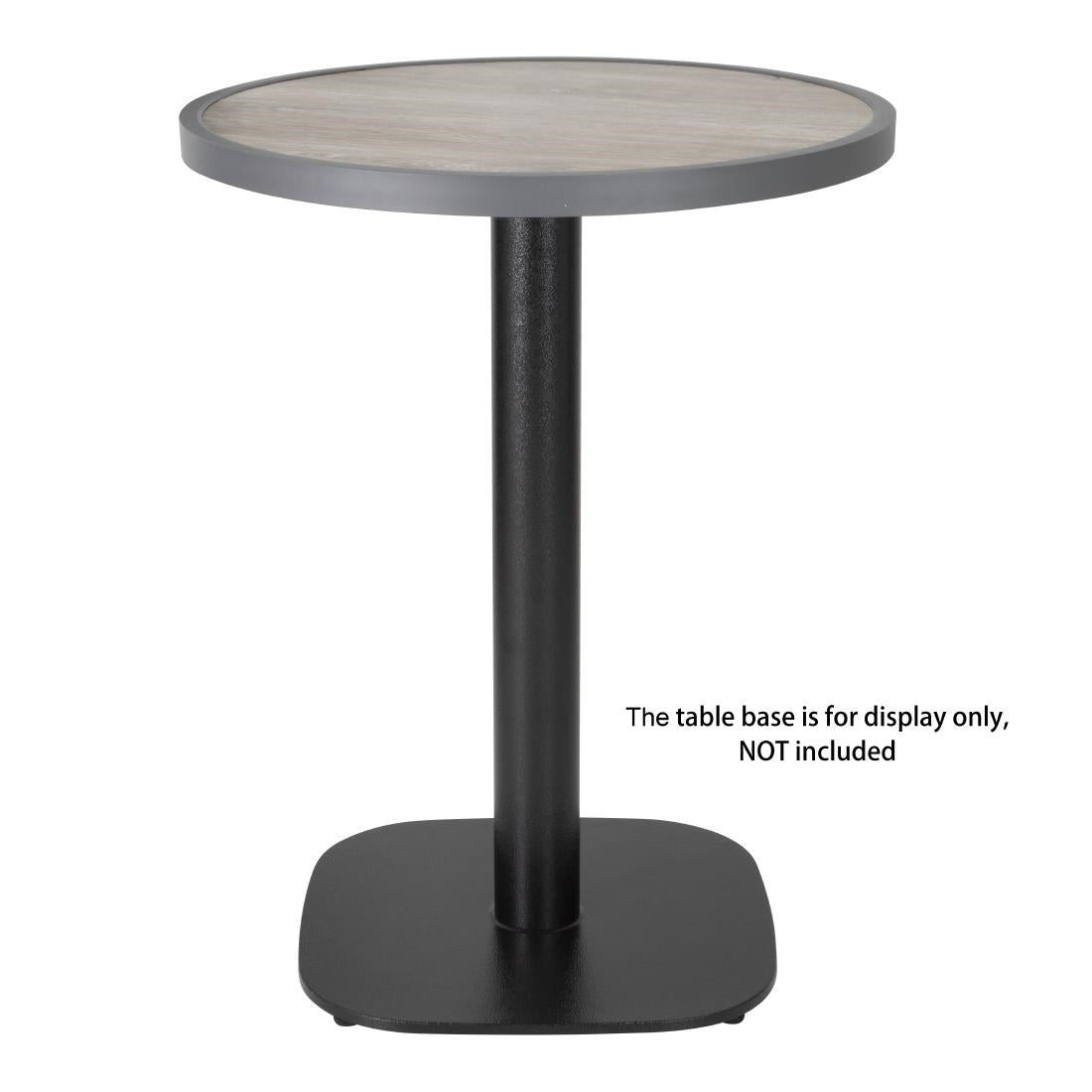 Bolero Fibre Glass Round Table Top Wood Effect 580mm