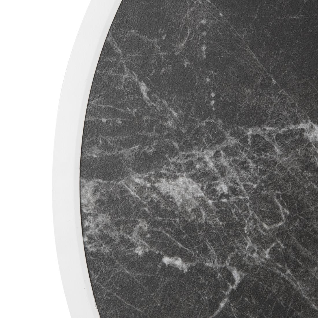 Bolero Fibre Glass Round Table Top Dark Granite Effect 580mm