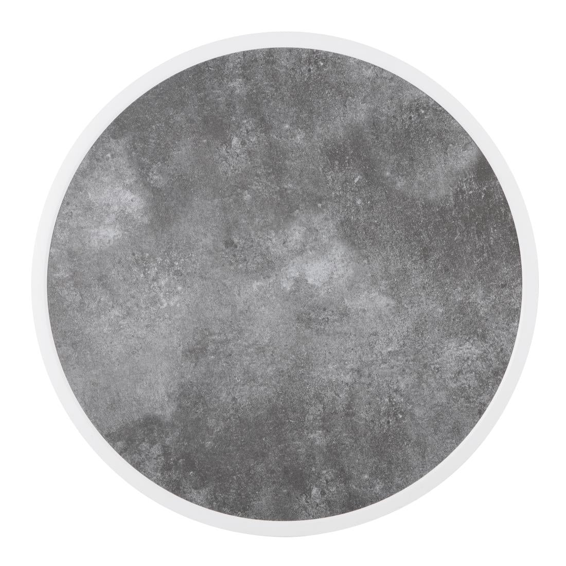 Bolero Fibre Glass Round Table Top Dark Stone Effect 580mm