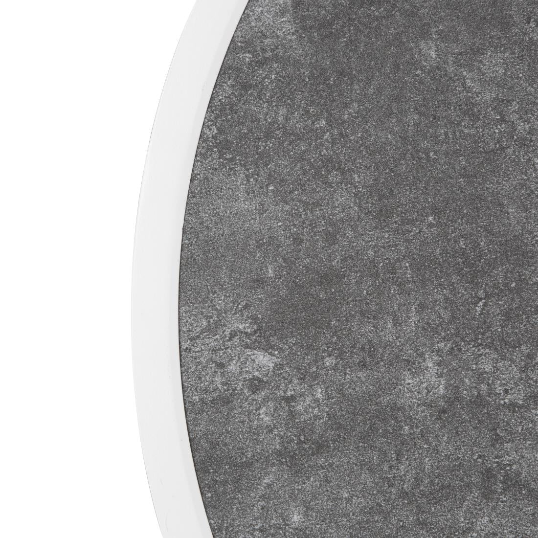 Bolero Fibre Glass Round Table Top Dark Stone Effect 580mm