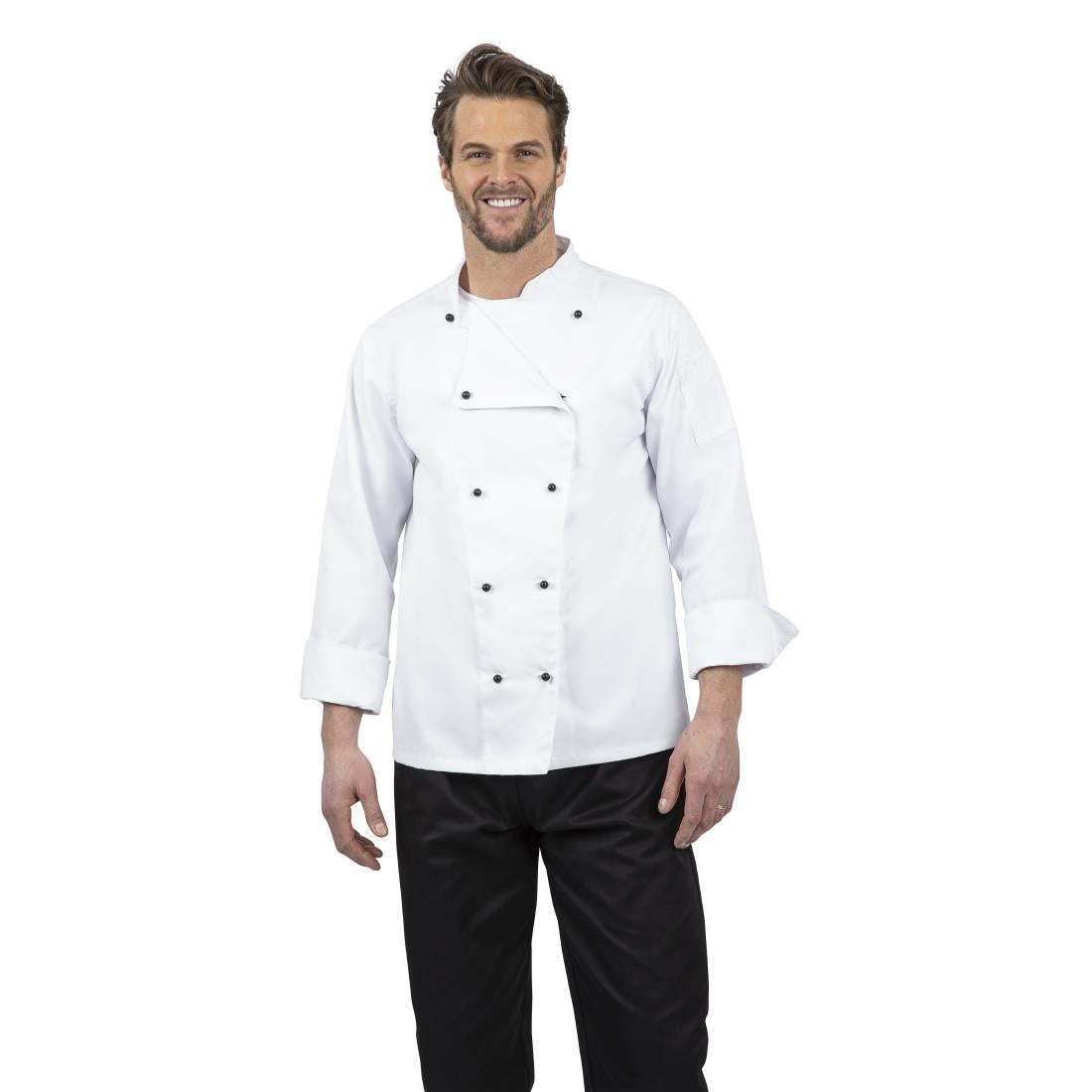 Whites Chicago Unisex Chef Jacket Long Sleeve White S