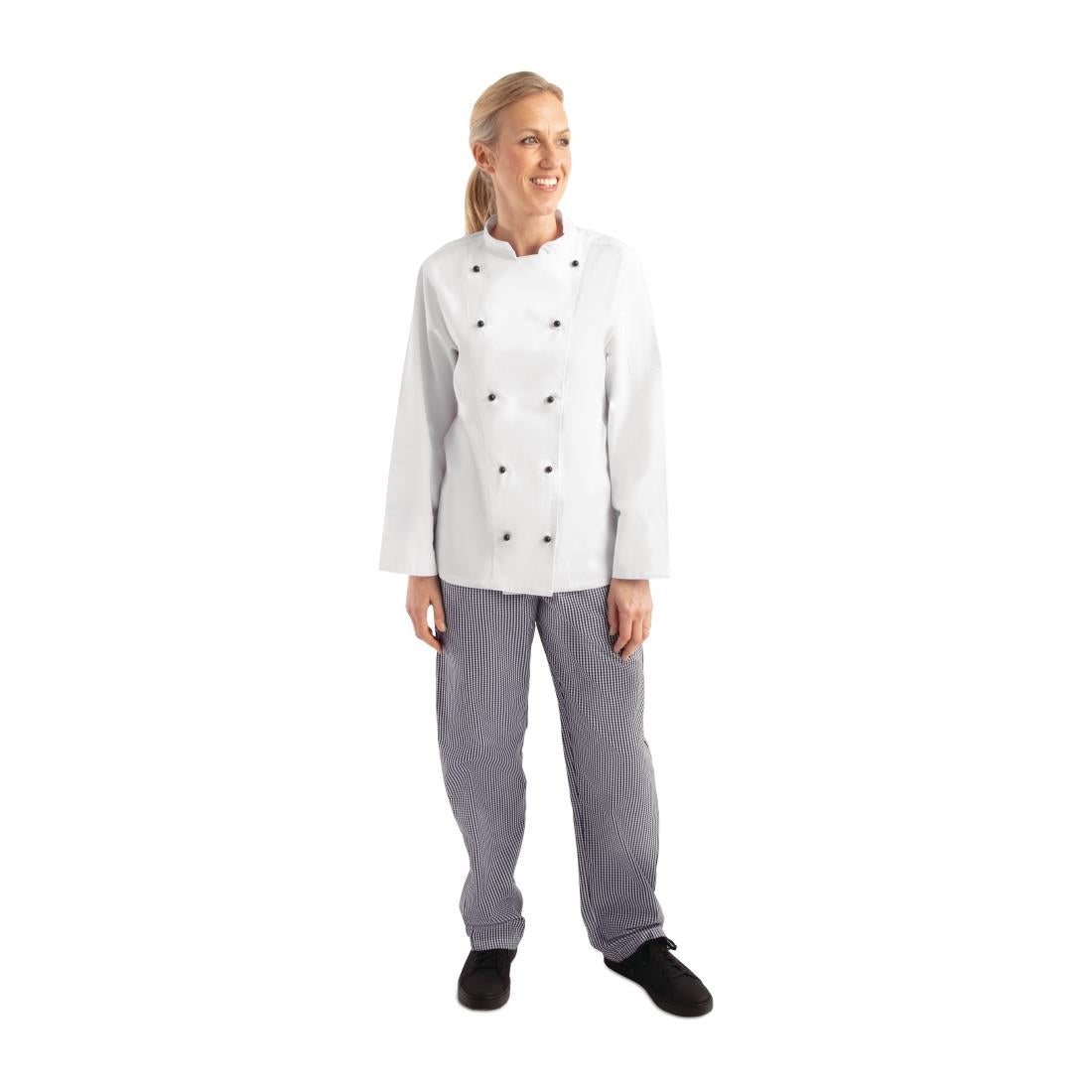 Whites Chicago Unisex Chef Jacket Long Sleeve White S