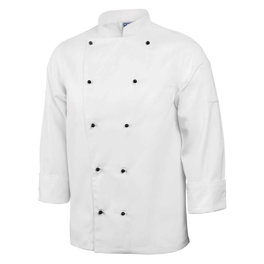 Whites Chicago Unisex Chef Jacket Long Sleeve White S