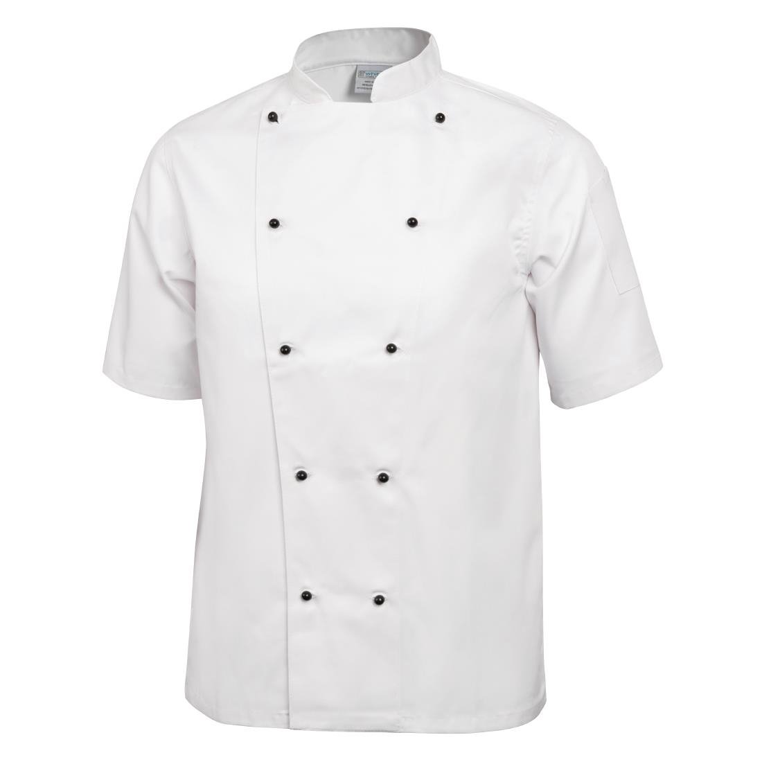 Whites Chicago Unisex Chef Jacket Short Sleeve White XL