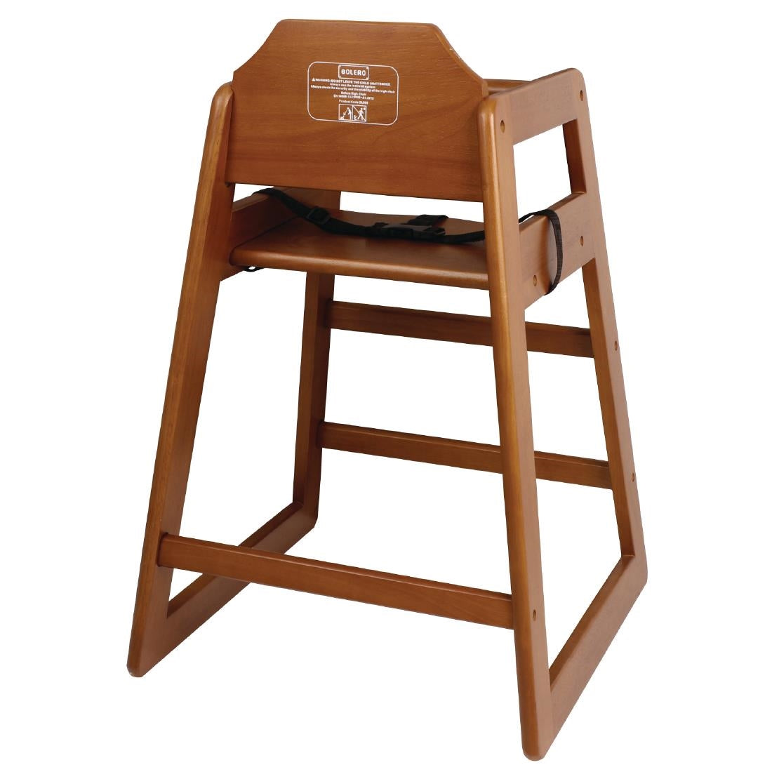 Wooden Highchair Dark Wood Finish
