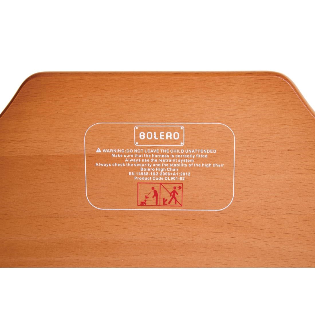 Wooden Highchair Dark Wood Finish