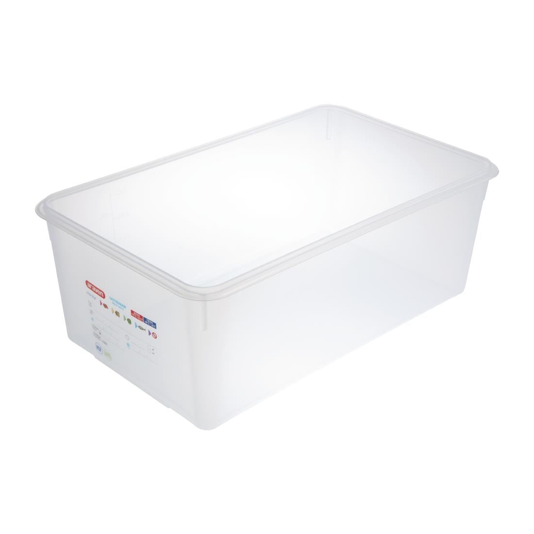 Araven Polypropylene 1/1 Gastronorm Food Storage Box 28Ltr (4 Pack)