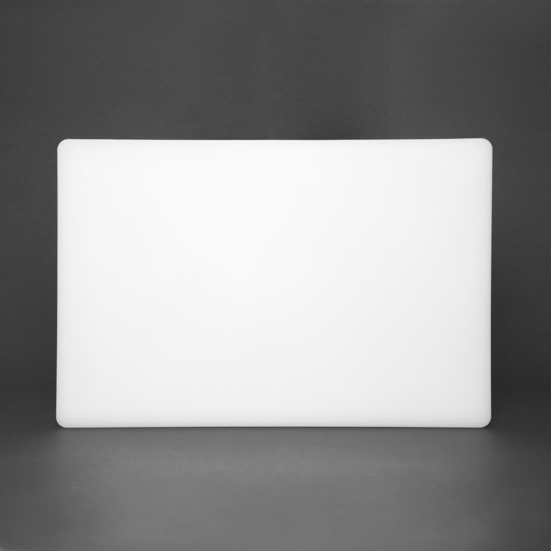 Hygiplas Thick Low Density White Chopping Board 450x300x20mm