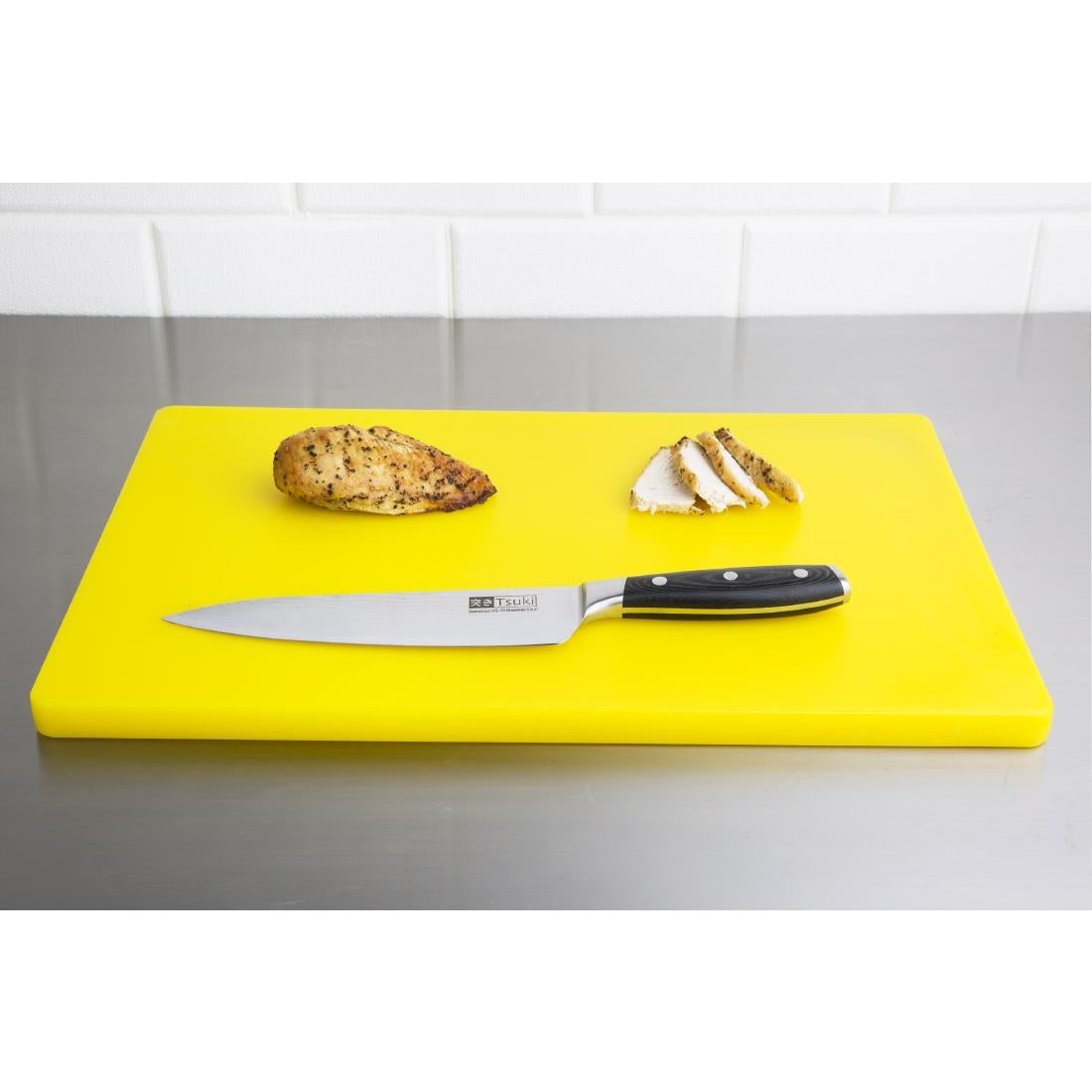 Hygiplas Thick Low Density Yellow Chopping Board 450x300x20mm
