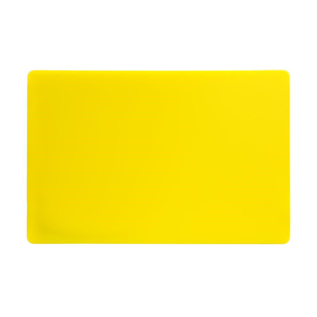 Hygiplas Thick Low Density Yellow Chopping Board 450x300x20mm
