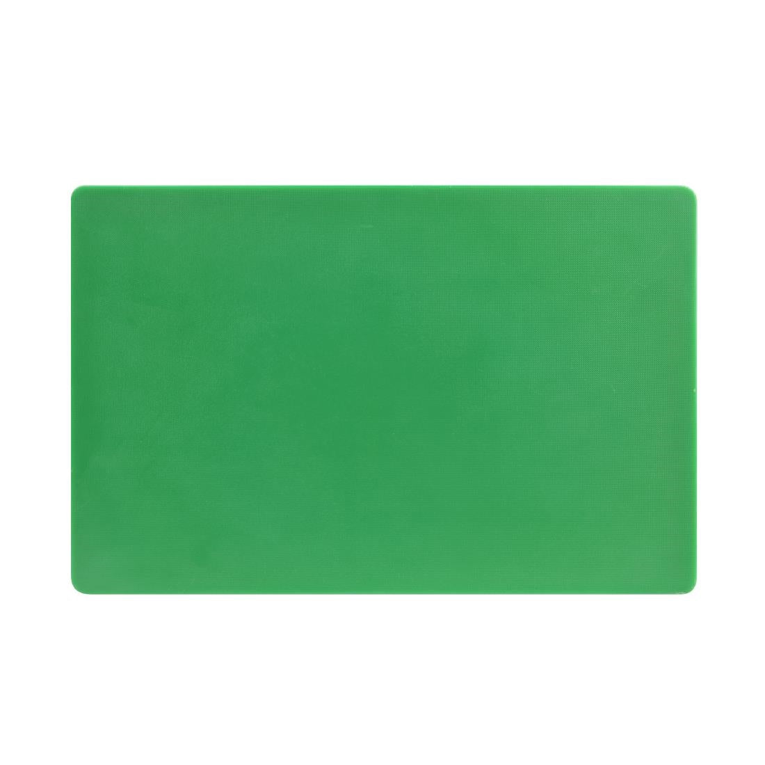 Hygiplas Thick Low Density Green Chopping Board 450x300x20mm