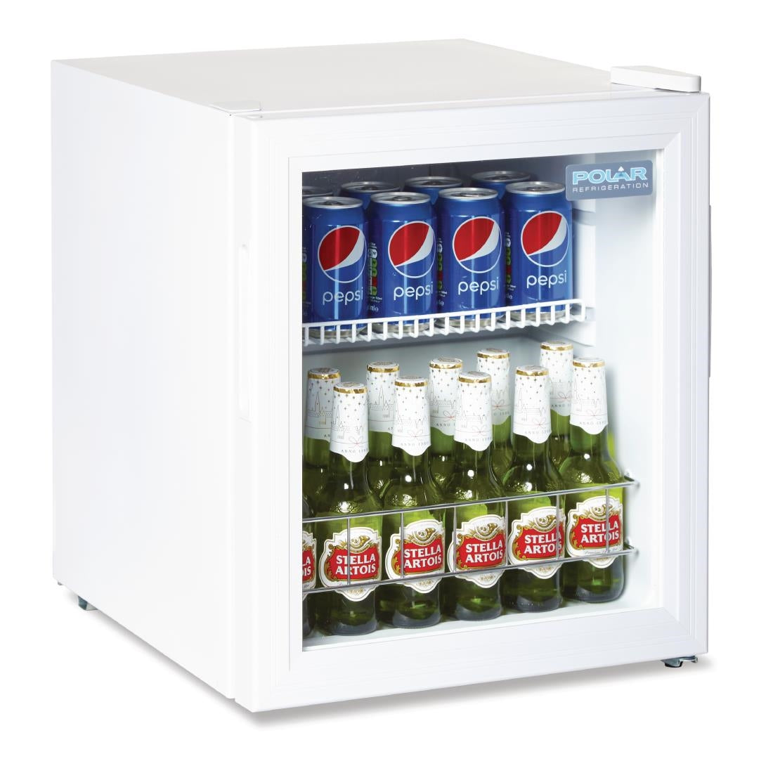 Polar C-Series Countertop Display Fridge 46Ltr White